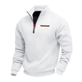 ADRIEN™ / LASSIGES FLEECE-SWEATSHIRT FUR HERREN – Weiß