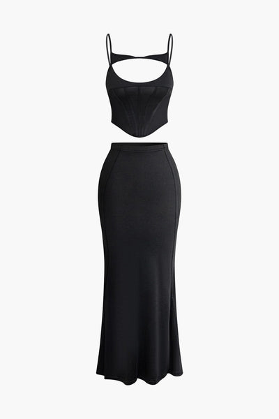 Amaya | Corsagen-Top & Maxirock – Ein Hauch von Glamour für besondere Anlässe