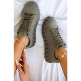 Beatrice | Orthopädische Plateau-Sneaker Für Damen – Grün
