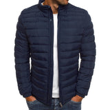 Aldwin | Herren Leichte Steppjacke Stehkragen – Marineblau