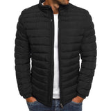 Aldwin | Herren Leichte Steppjacke Stehkragen – Schwarz