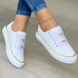 Orthopädische Sneaker für Damen mit Schnürung – Weiß