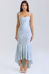 Amira | Damen Maxikleid – Elegantes Fließendes Kleid Hochzeit & Sommerurlaub 2026 – Hellblau