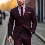 Anzüge Herren Hochzeit – Weinrot