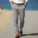 Anzughose Herren Business Slim Fit – Hellgrau