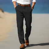 Anzughose Herren Business Slim Fit – Schwarz