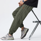 Amelia | Jogginghose 100% Baumwolle Herren Komfort – Armeegrün