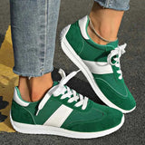 Atmungsaktiver Mesh Sneaker – Grün - Weiß