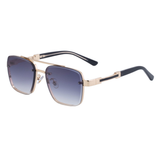 Aurora | Damen Retro Sonnenbrille Modern – Indigo (Schwarz)