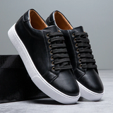 Felix | Stilvolle Herren Leder Sneakers Design – Schwarz