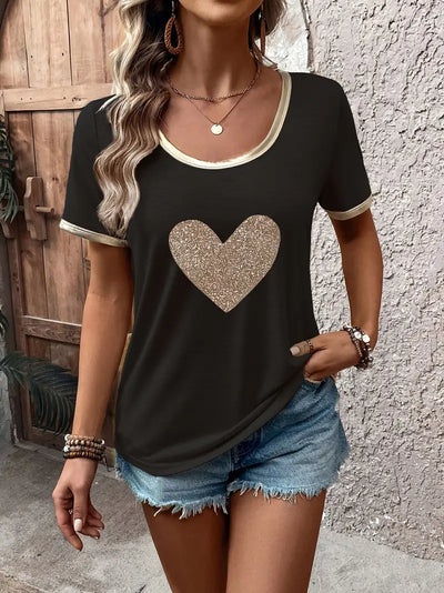 Lamprini - Elegantes Kurzarm T-Hemd