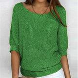 Elena | Lässiger Oversize-Strickpullover für Damen – Grün