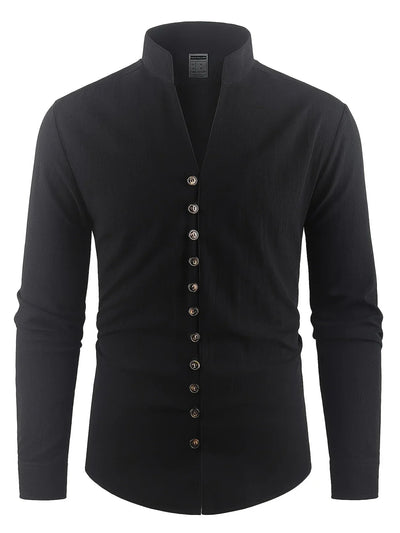 Shayne - Leichtes Hemd Aus Baumwoll Leinen Mit Langen Ärmeln