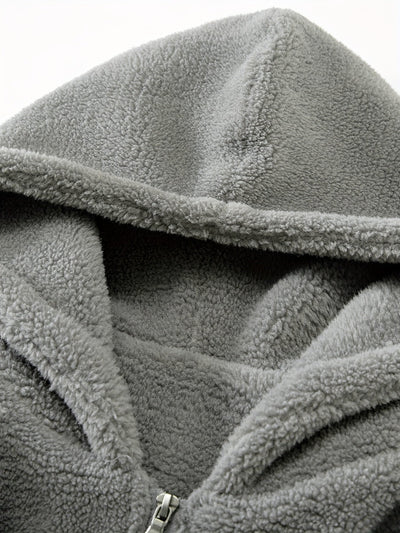 Lässige Warme Gepolsterte Jacke mit Kapuze für Herren | Ideal für den Winter