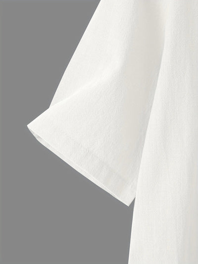 Nerida – Modische Bluse Mit V-Ausschnitt Und Kurzen Ärmeln