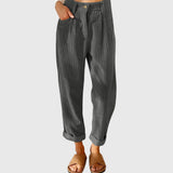 Johanna | Damen Cordhose modern chic für jeden Anlass – Grau