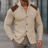 Ralph | Moderner Strukturierter Strick-Blazer Für Herren – Creme