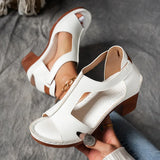 Pennylane | Orthopädische Damen Sandalen Blockabsatz – Weiß