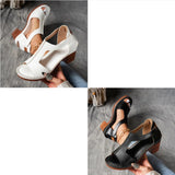 Pennylane | Orthopädische Damen Sandalen Blockabsatz – Weiß+Schwarz(2 Stück)