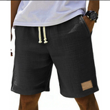 Bastian | Herren Bermuda Shorts mit Kordelzug – Schwarz
