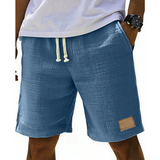 Bastian | Herren Bermuda Shorts mit Kordelzug – Blau