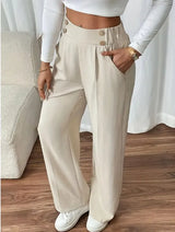 Ashlena - Soft-Touch High-Waist-Hose – Aprikose