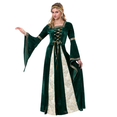 Traditionell königlich Halloween Kostum Kleid | Maxi
