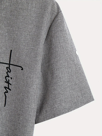 Elliott – Elegantes Kurzarm Hemd Mit Stehkragen