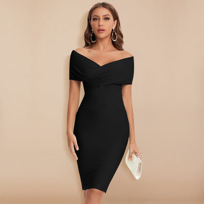 Elegantes Schulterfreies Kleid Für Damen | Mini