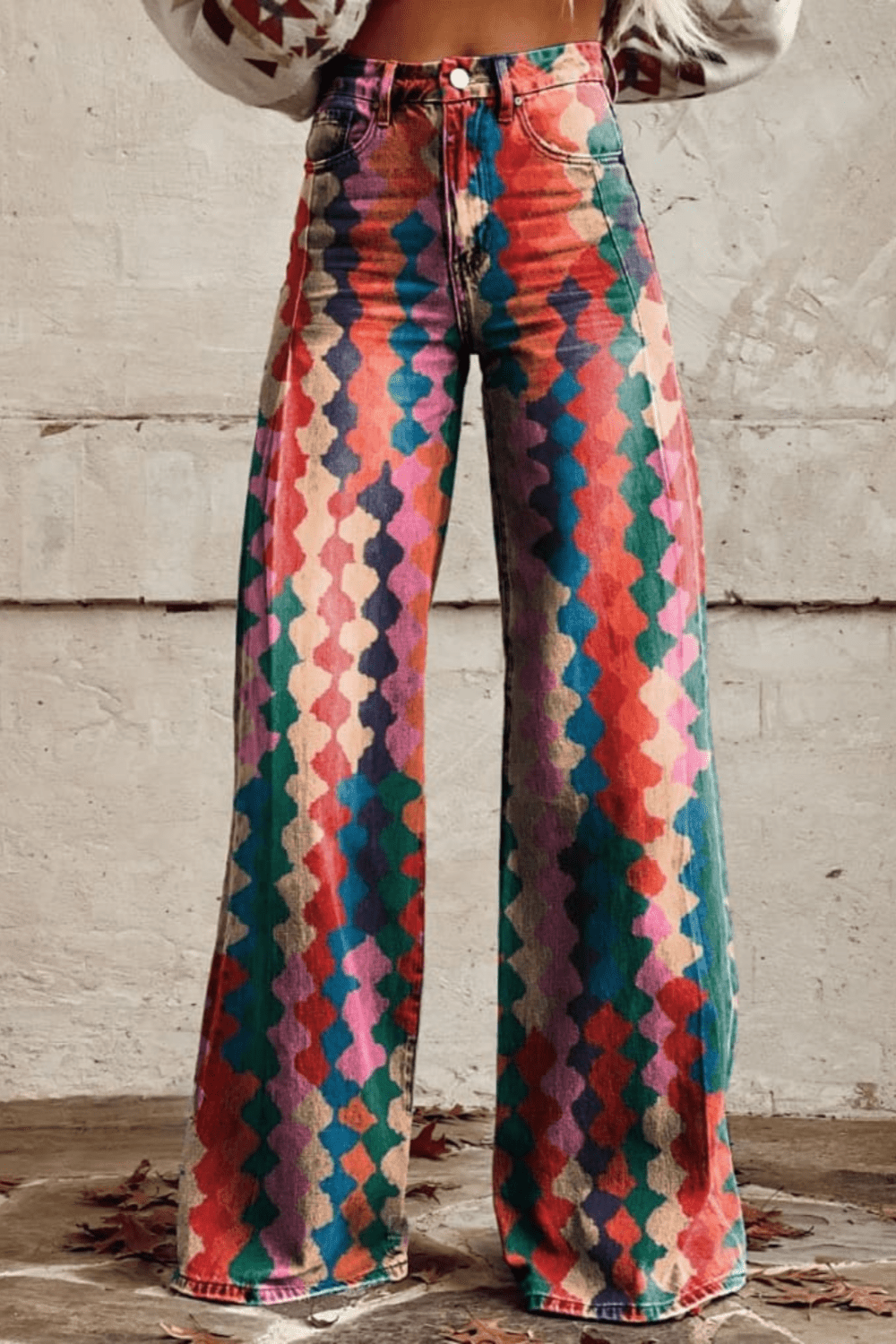 Nikee - Boho Vintage Hosen für Damen