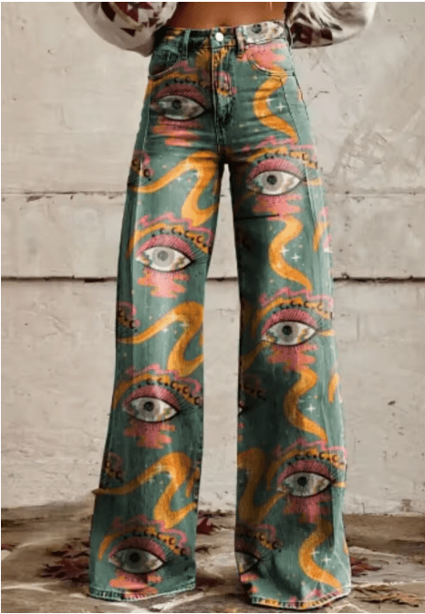 Noara - Boho Vintage Hosen für Frauen