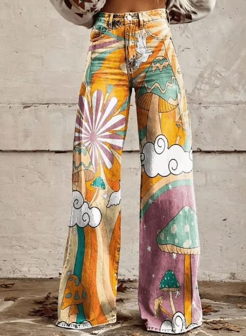 Naiara - Boho Vintage Hosen für Frauen