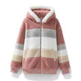 Bente | Damen Winterjacke  mit Kapuze und Reißverschluss – Rosa