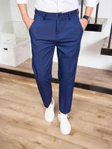 Bequeme Business Hosen Herren – Blau