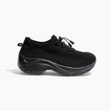 Bequeme Damen Laufschuhe Mit Dämpfender Sohle – Schwarz
