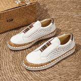 Bequeme Damen Slip-on Schuhe – Weiß