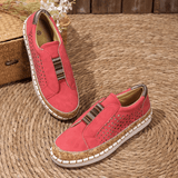 Bequeme Damen Slip-on Schuhe – Rot