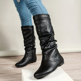 Valdis | Damen knöchelhohe Stiefel mit seitlichem Reißverschluss – Schwarz