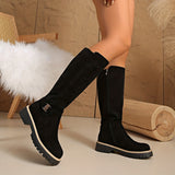 Sable | Damen knöchelhohe Stiefel mit niedrigem Blockabsatz – Schwarz