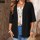 Yelinna | Vielseitige Damen-Strickjacke im Casual-Look – Schwarz