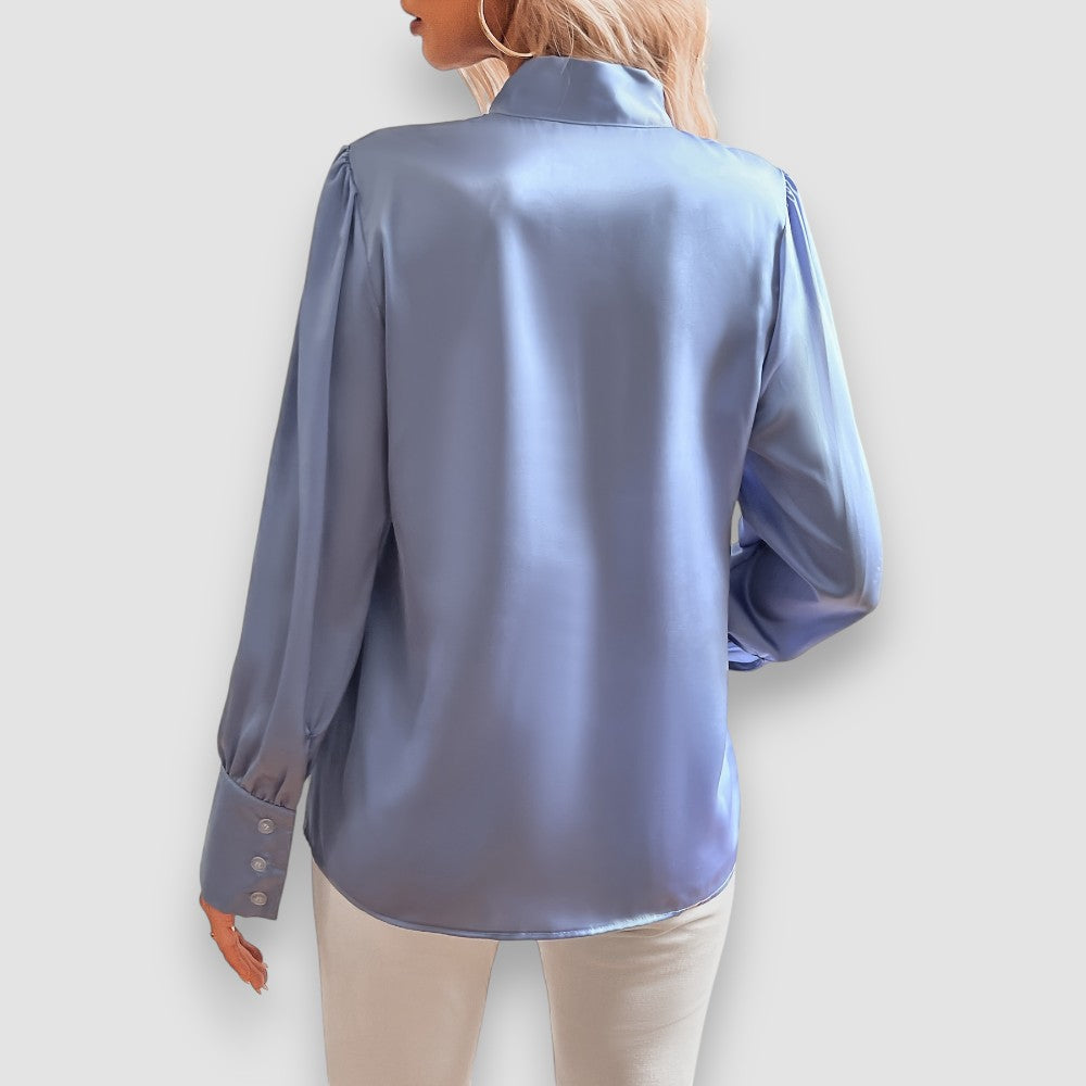 Lilly | Bluse mit Krawattenausschnitt