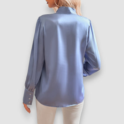 Lilly | Bluse mit Krawattenausschnitt