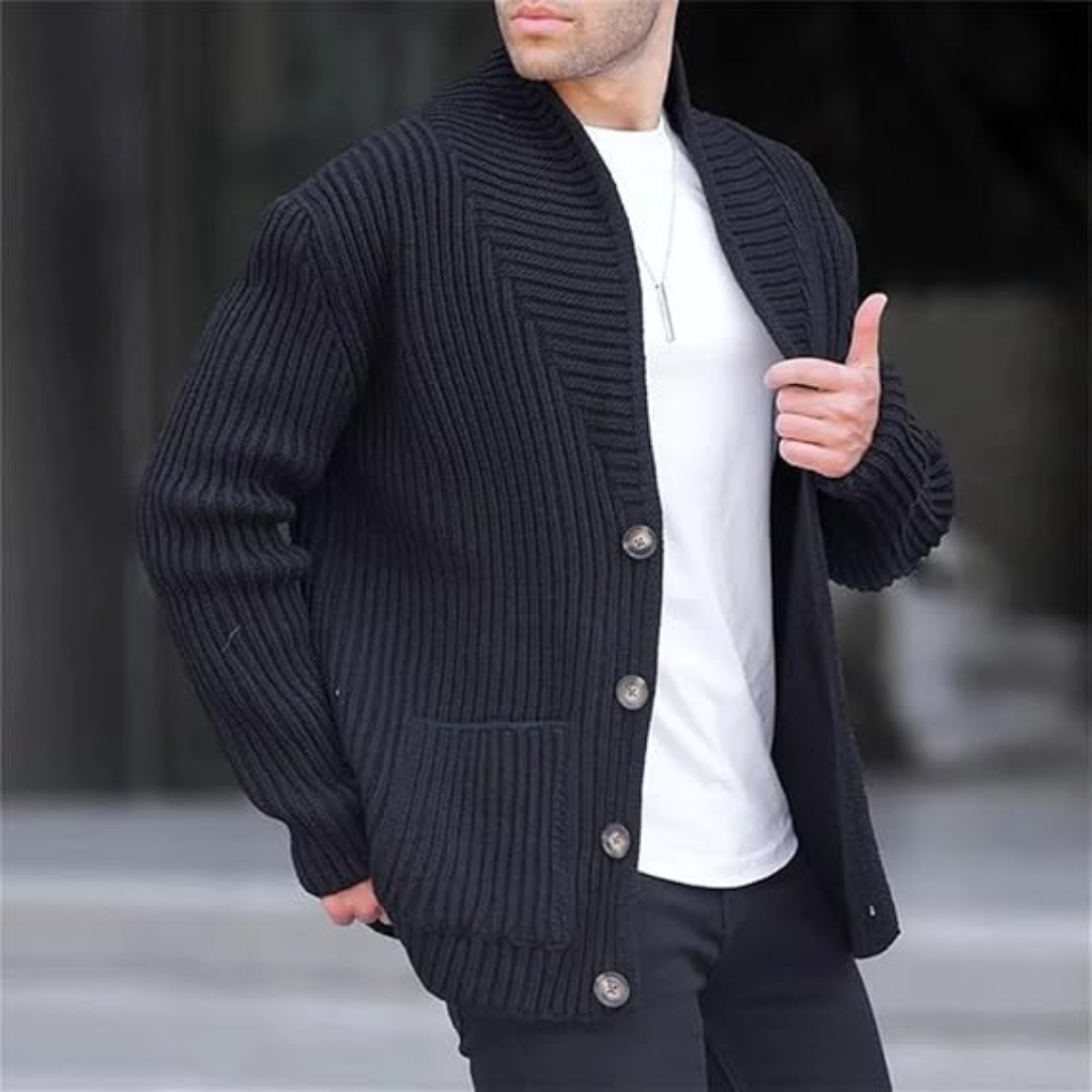 Strick-Cardigan mit Relaxed Fit für Herren