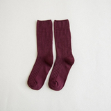Bianca | Damen Klassische und Schlichte Trachtensocken – Wein