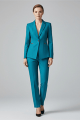Blazer Set Damen mit Hose – Blau
