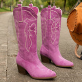 Blythe | Damen Westernstiefel mit weiter Wadenpassform – Pink