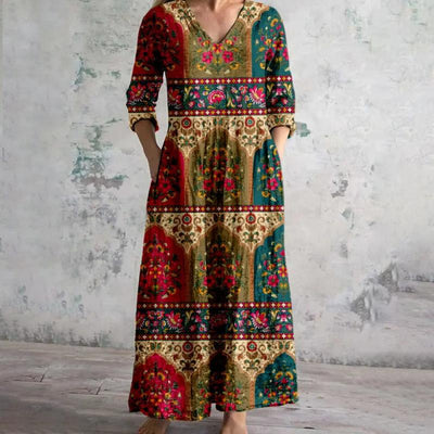 Amalia - Vintage Kleid mit Blumenmuster