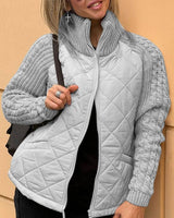 Elena | Damen Cardigan mit langen Ärmeln und Taschen – Grau