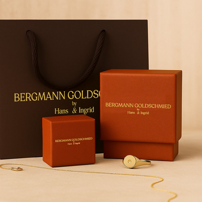 Gesuina® | Offener Kreis dreireihige Halskette Gold