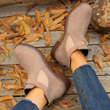 Nerida | Damen Chelsea-Stiefeletten mit Blockabsatz und Schnallenriemen – Hellrosa